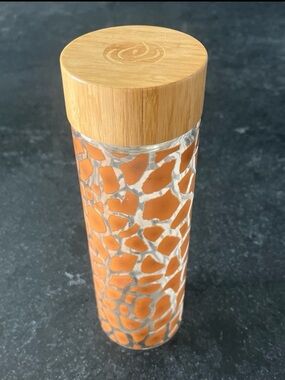 Bamboo Lid Glass Tea Steeping Bottle